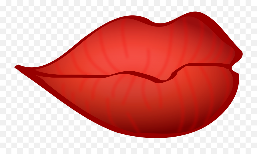 Pouty Lip Clipart - Transparent Background Cartoon Lips Emoji,Pouty Face Emoji
