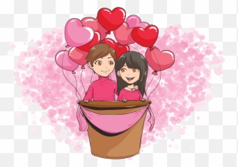 Creatures In Love Vector Illustration - Download Free Png Emoji