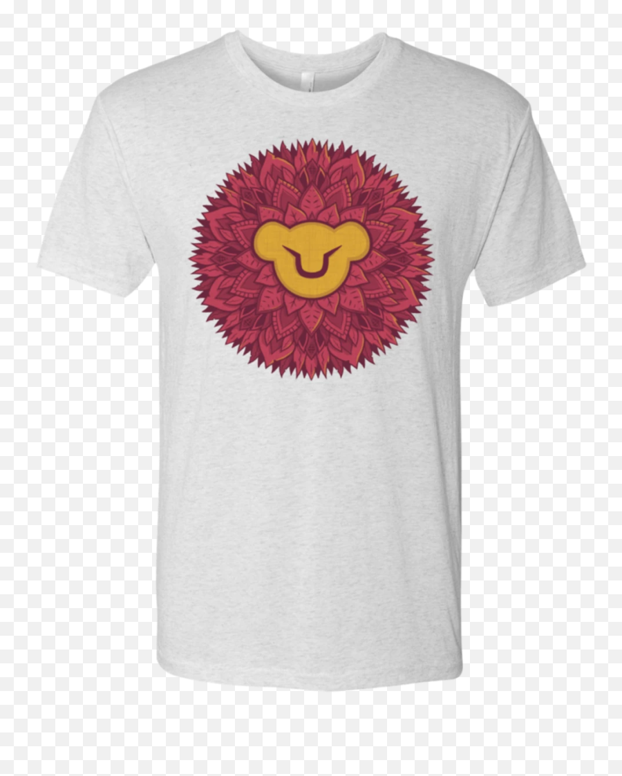 Leaf Mane Mandala Menu0027s Triblend T - Shirt White Winnipeg Jets T Shirts Emoji,Leaf Emoticon