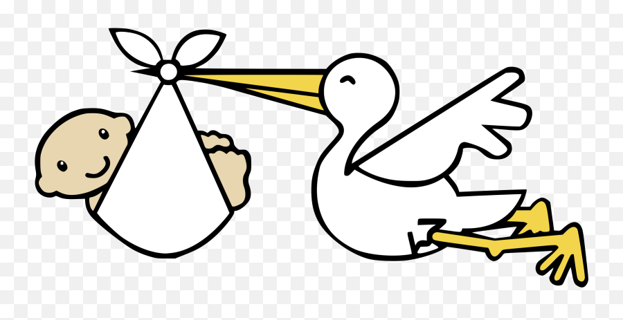 Stork Clipart Png - Transparent Stork Clipart Emoji,Stork Emoji
