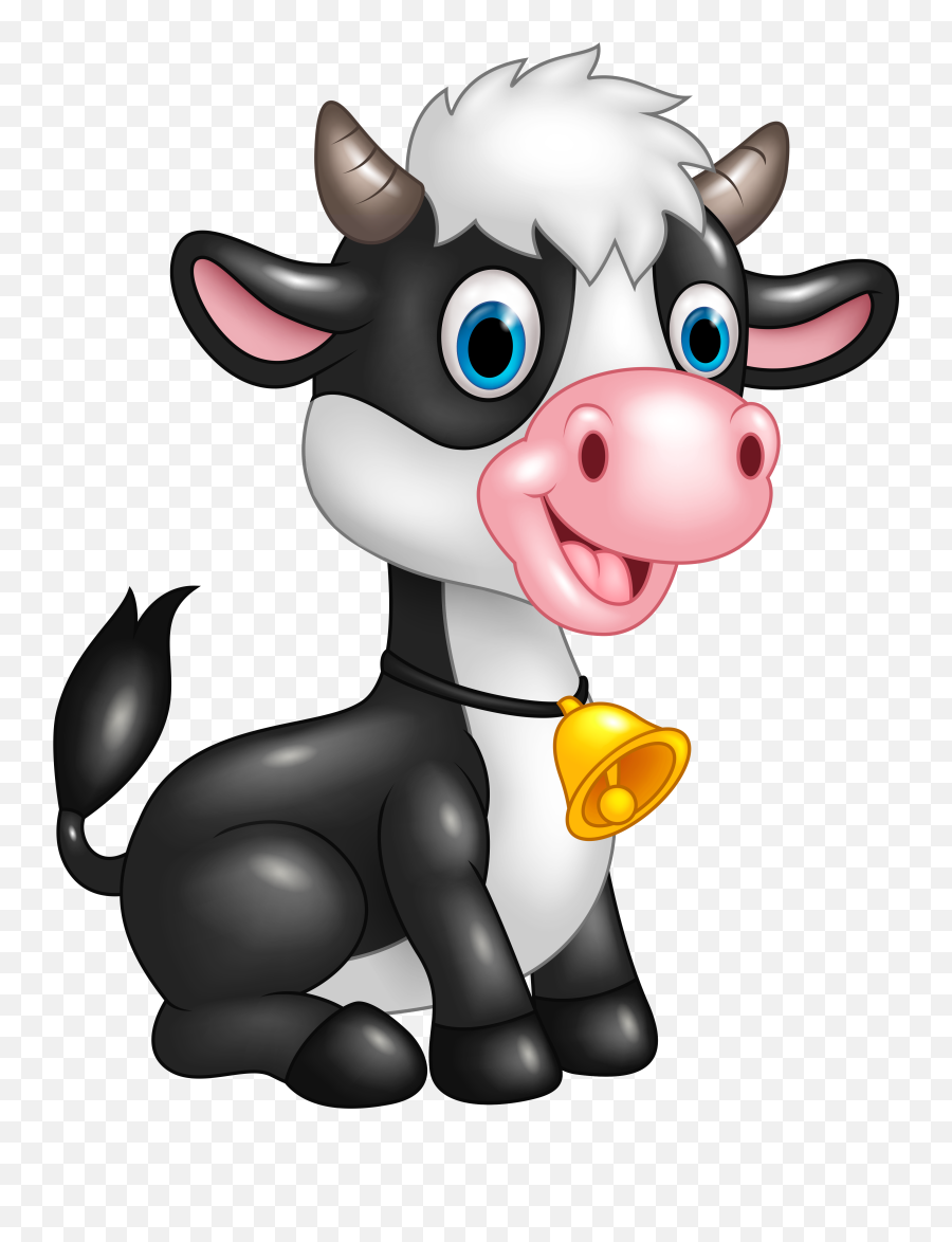 Clipart Cow Cartoon Png - Cute Cow Cartoon Png Emoji,Cow Emoji Png