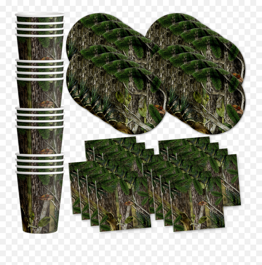 Hunter Camo Birthday Party Tableware Kit For 16 Guests Hunter Camo Birthday Party Tableware Kit For 16 Guests - Doctor Medical Themed Party Decorations Emoji,Camouflage Emoji
