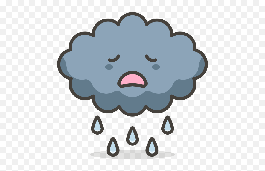 Cloud With Rain Free Icon Of 780 Free Vector Emoji - Kawaii Imagenes De Postres Animados,Rain Emoji