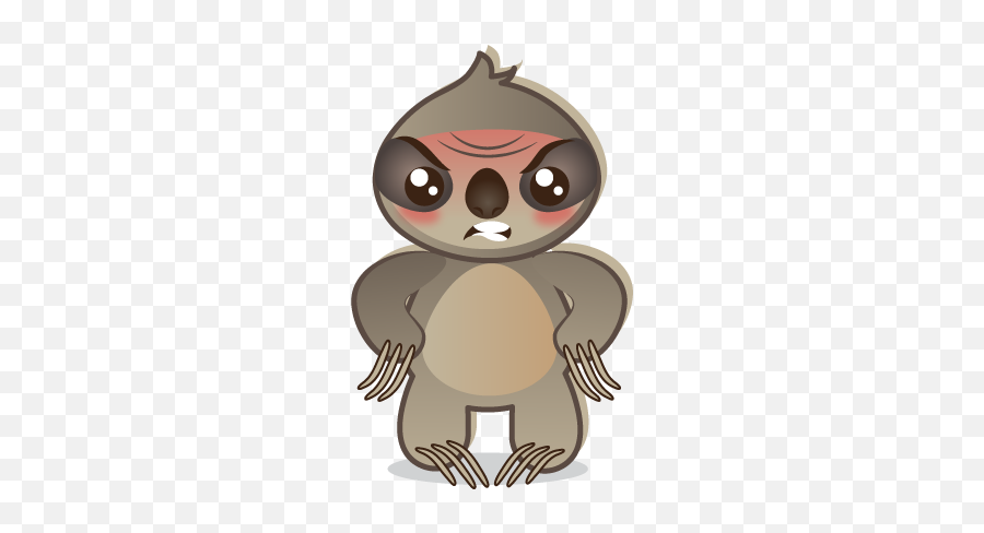 Sloth Emoji By Edmund Sullivan - Cartoon,Hungry Emoji Iphone