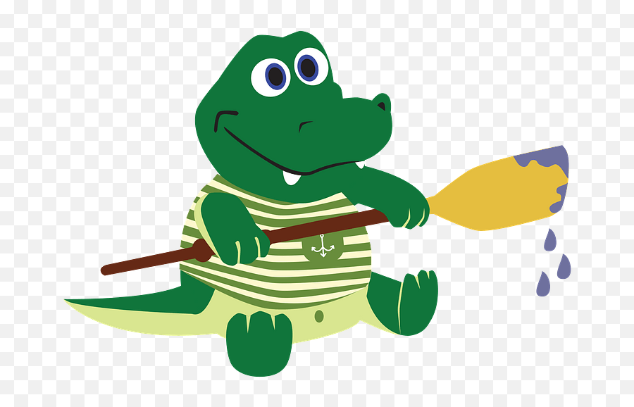 Crocodile Sailor Clipart - Vertebrate Emoji,Alligator Emoji