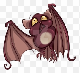 Surprised Bat - Cartoon Emoji,Bat Emoticon