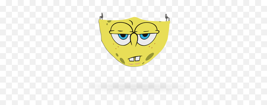 Custom Printed Face Coverings - Spongebob Face Covering Happy Emoji,Tt Emoticon