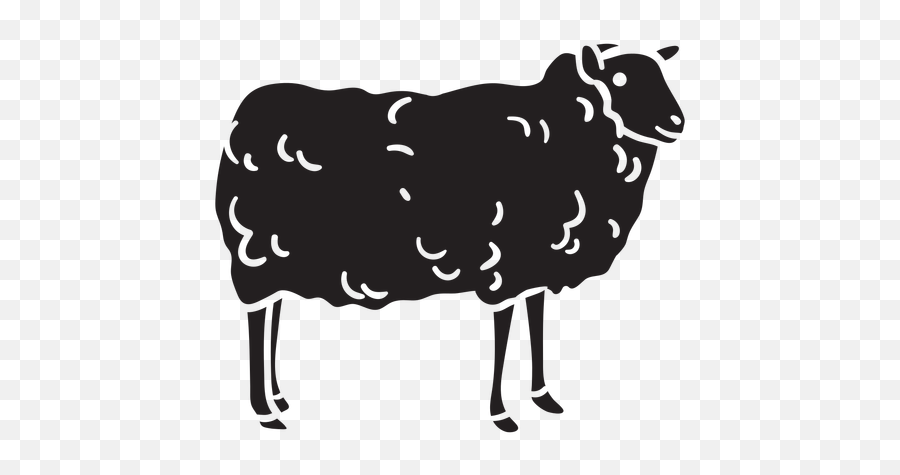 Sheep Black - Silhueta Ovelha Png Emoji,Black Sheep Emoji