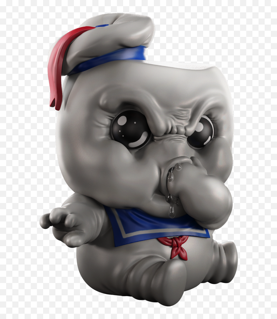 The Toy Chronicle Baby Puft Baby Terror Series By Alex - Drawing Cartoon Stay Puft Marshmallow Man Emoji,Nose Puff Emoji
