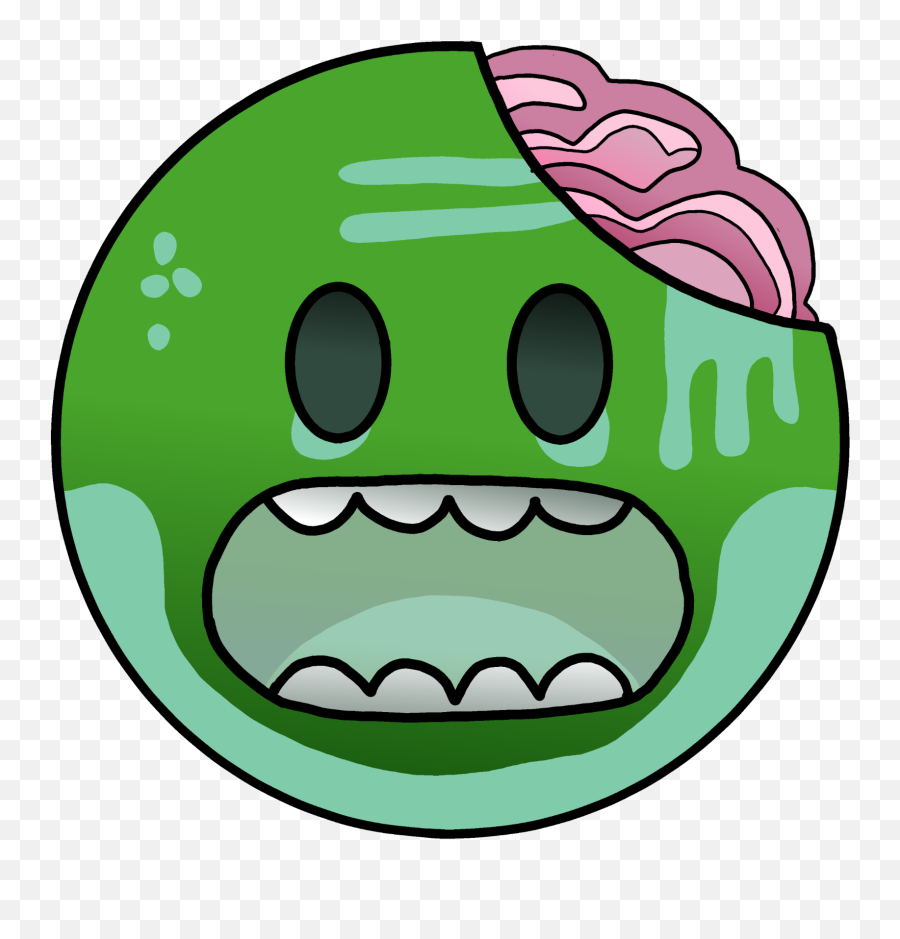 Zombie Glow Green Freetoedit - Clip Art Emoji,Zombie Emoticon