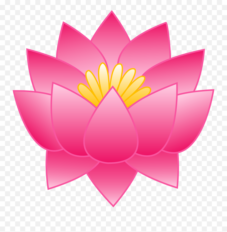 Lotus Flower Graphic Png Transparent - Lotus Flower Clipart Emoji,Lotus Flower Emoji
