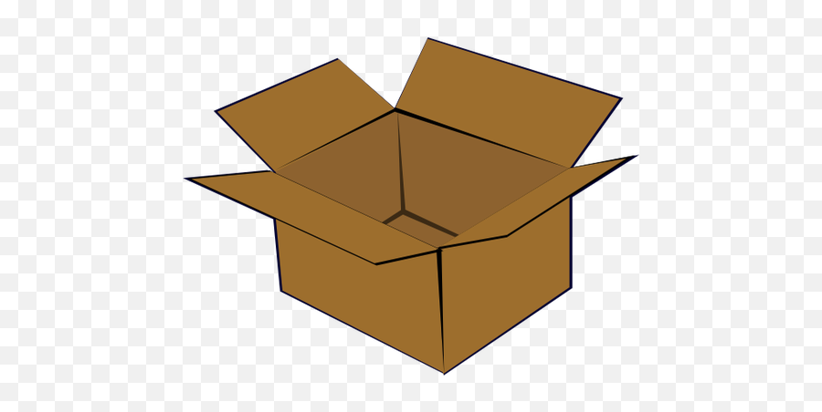 Cardboard Box Vector Clip Art - Cardboard Box Clipart Emoji,Cardboard Box Emoji