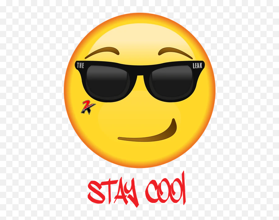 Staycool - Smiley Emoji,Puts On Sunglasses Emoticon