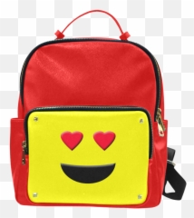 Emoticon Heart Smiley Campus Backpack - Great Wave Off Kanagawa Backpack Emoji,Backpack Emoji