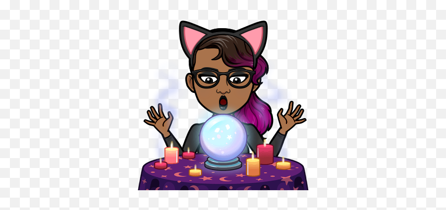Atheist Witch - Bitmoji Crystal Ball Emoji,Atheist Emoji