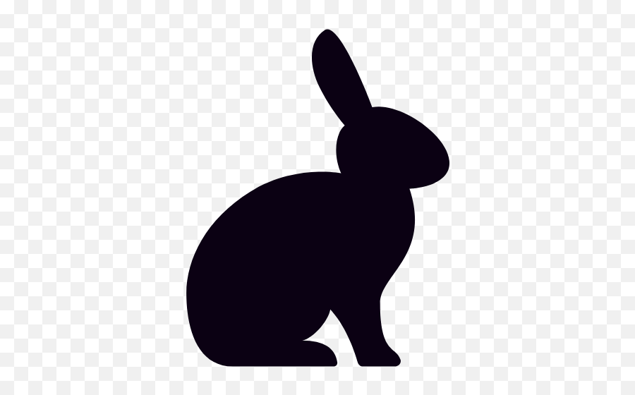 Vector Rabbit Black And White - Black Rabbit Laleston Emoji,White Rabbit Emoji