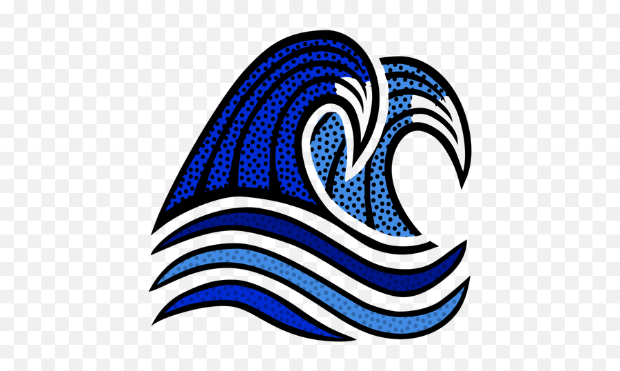 Blue Waves - Waves Line Art Png Emoji,Blue Wave Emoji For Twitter