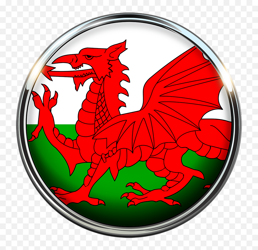 Welsh Flag Circle White Red - St Davids Day 2020 Emoji,Welsh Dragon Emoji