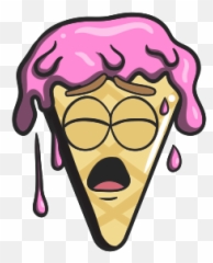 Ice Cream Emoji Cartoon Cone Icon - Ice Cream Emoji,Icecream Emoji