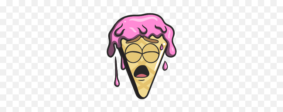 Ice Cream Emoji Cartoon Cone Icon - Ice Cream Emoji,Icecream Emoji