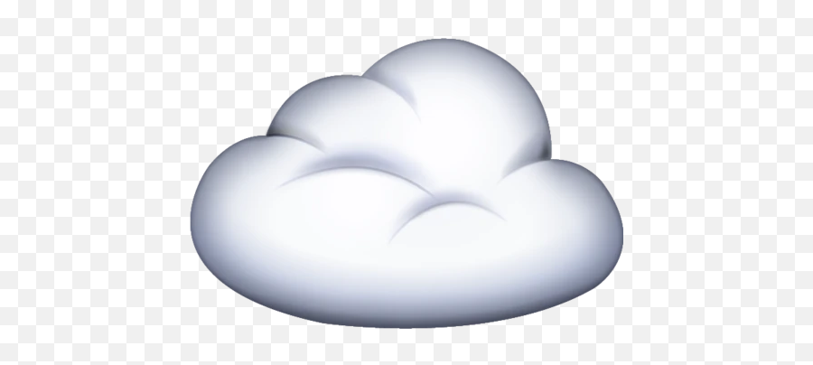 Cloud Emoji - Iphone Cloud Emoji Png,Weather Emojis
