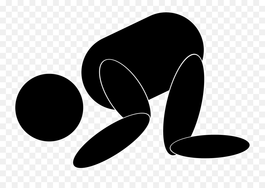 Kneeling Person Clipart - Stick Figure Bowing Down Emoji,Begging Emoji