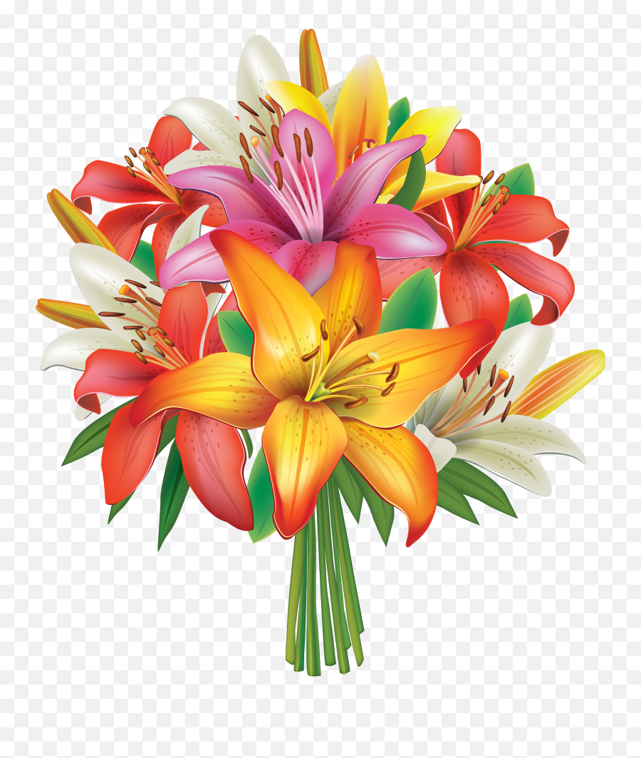 Clipart Bunch Of Flowers Images - Bouquet Of Flowers Clipart Png Emoji,Bouquet Of Flowers Emoji