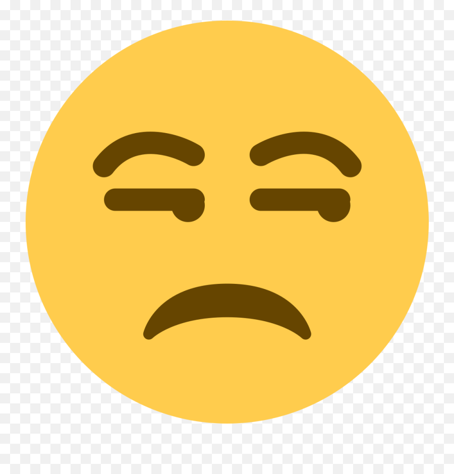 Twemoji2 1f612 - Unamused Emoji Discord,Ar Emoji