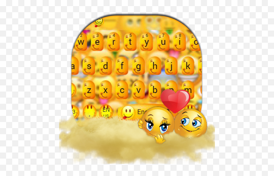 Cute Face Emoji Keyboard Theme - Smiley,Cum Face Emoji