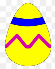 Download Free Png Easter Egg Yellow - Yellow Easter Egg Clipart Emoji,Squiggle Emoji