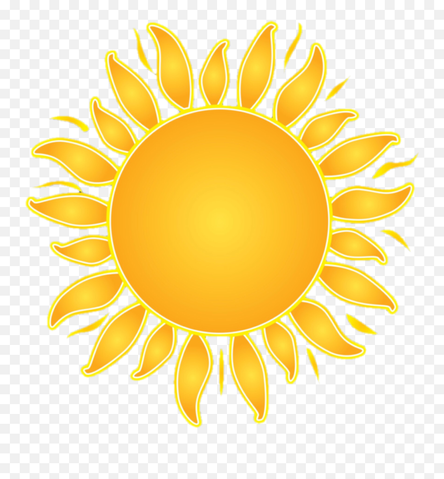 Sticker Sun Sunlight Sunnyday Sunnylight Sunny Tropic - Clear Background Sun Clipart Emoji,Sunny Day Emoji