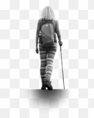People Woman Sticker - Nordic Walking Emoji