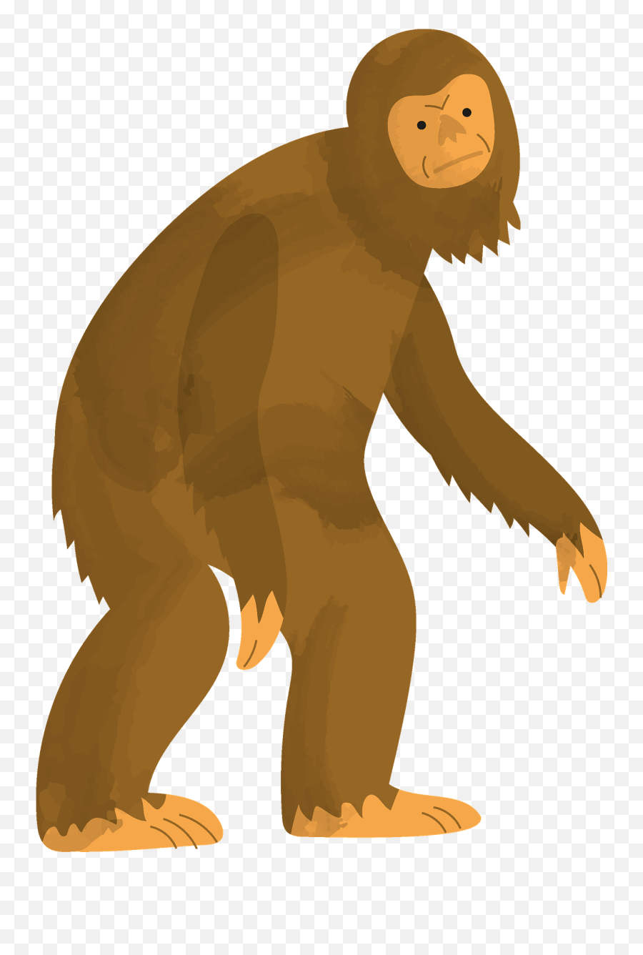 Bigfoot In The Forest Clipart Free Download Transparent - Illustration Emoji,Yeti Emoji