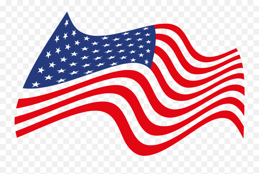 Usa Wavy Flag Clipart - Flag Of The United States Emoji,United States Flag Emoji