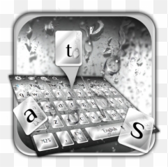 Classic Rain Drops Keyboard Theme - Number Emoji,Xo Emoji