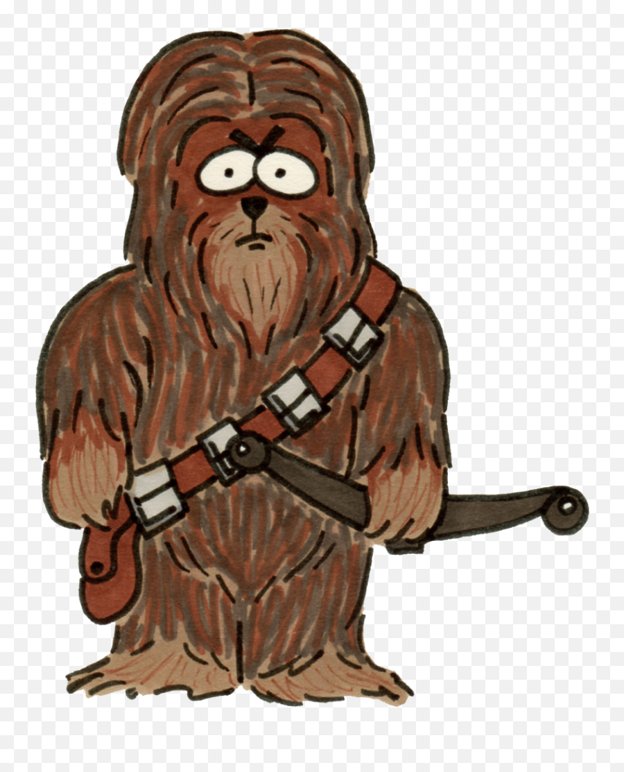 Chewie Toon - Illustration Emoji,Chewbacca Emoji