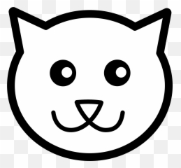 Cat Line Art - Face Drawing Easy Emoji
