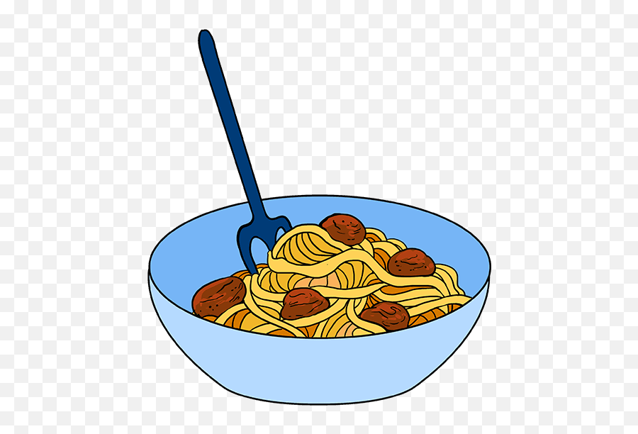 How To Draw Spaghetti - Pasta Drawing Easy Emoji,Spaghetti Emoji