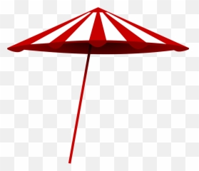 Beach Umbrella Sun Hot Protection - Clip Art Emoji