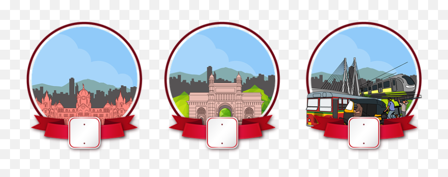 Free Downtown City Illustrations - Mumbai Emoji,Future Emoji Keyboard