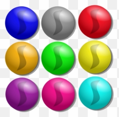 Game Marbles - Cartoon Png Emoji