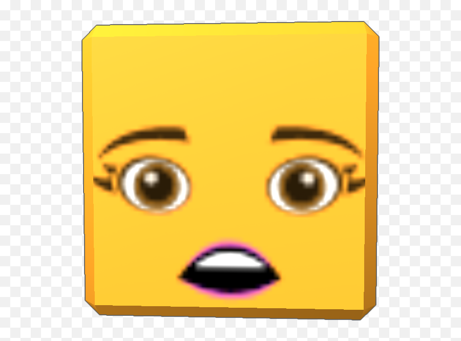 Blocksworld - Cartoon Emoji,I Dunno Lol Emoticon