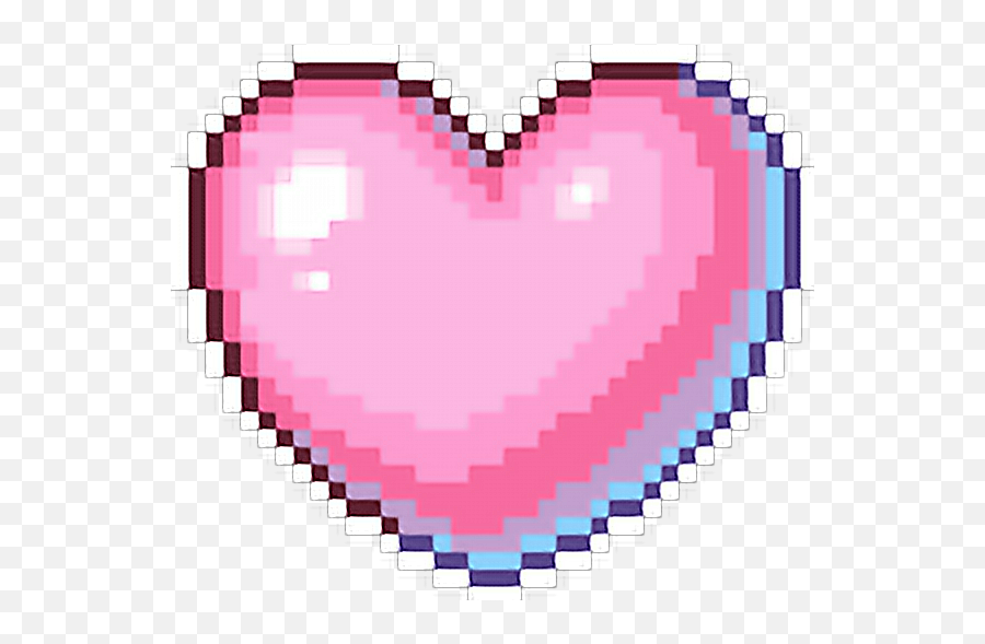 Kpop Cute Heart Kawai Emoji Pixel Decor - Planet Pixel Art Png,Emoji Decor
