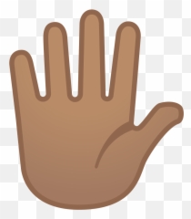 Hand With Fingers Splayed Medium Skin Tone Icon - Significado De Mão Aberta Emoji,Hand Clapping Emoji