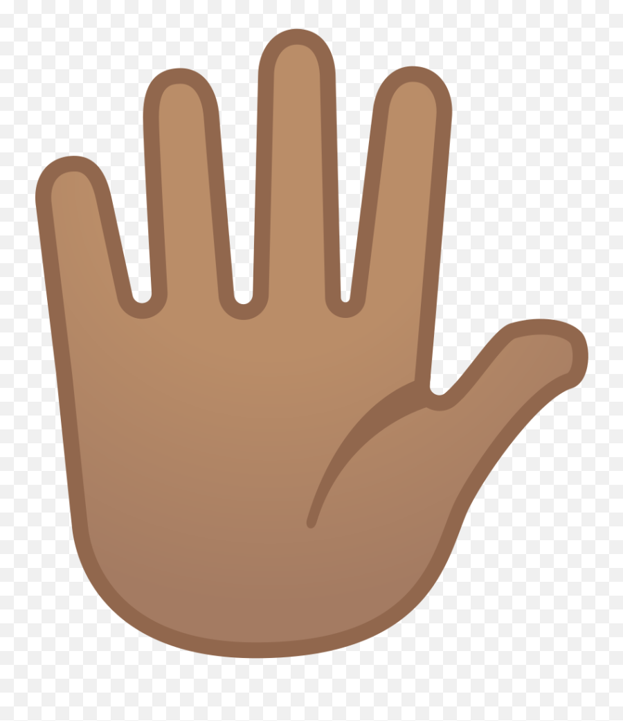 Hand With Fingers Splayed Medium Skin Tone Icon - Significado De Mão Aberta Emoji,Hand Clapping Emoji
