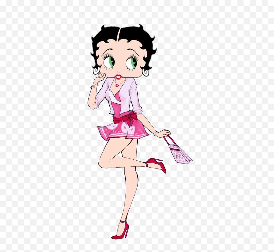Betty Boop Short Mini Pink Skirt - Cartoon Emoji,Black Emoji Skirt