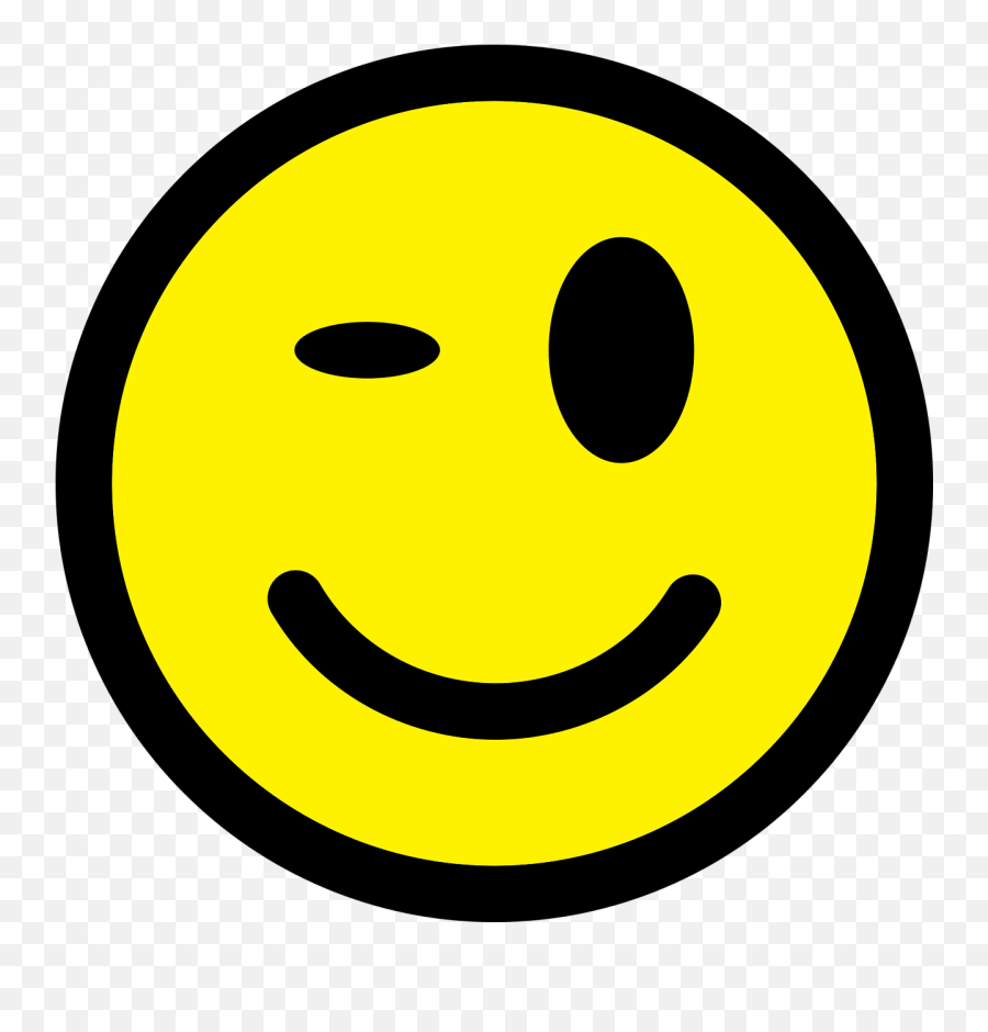 Smiley Wink Emoticon Happy Face - Happy Smile Emoji,Cute Emoticons