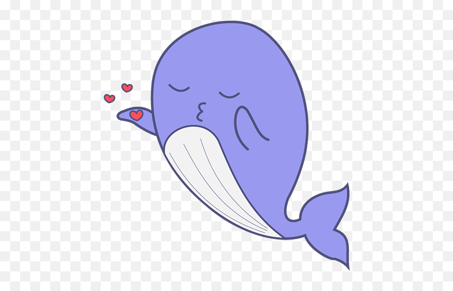 Whale - Cute Stickers By Yuri Andryushin Clip Art Emoji,Whale Emoji