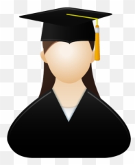 Graduate Female Icon - Girl Clipart Emoji