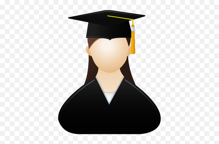 Graduate Female Icon - Girl Graduate Clipart Emoji,Graduate Emoji